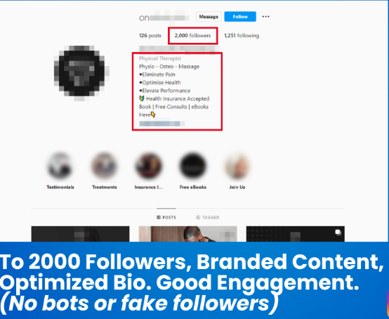 2,000 Followers, Branded & Optimized